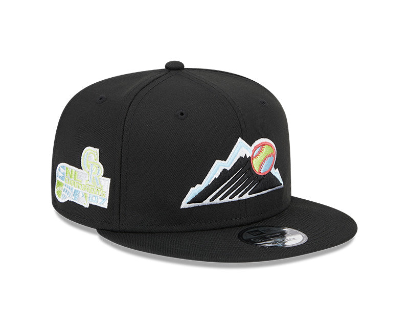 Colorado Rockies 2007 National League Champions New Era SUPER PACK 9Fifty Snapback Hat - Black/Multi-Color