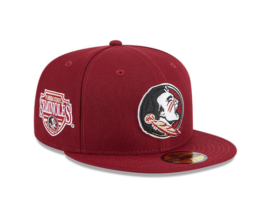 Florida State Seminoles New Era NCAA SIDE HIT 59Fifty Fitted Hat - Garnet