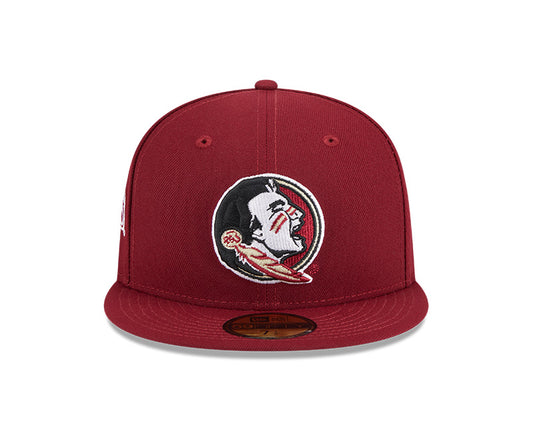 Florida State Seminoles New Era NCAA SIDE HIT 59Fifty Fitted Hat - Garnet