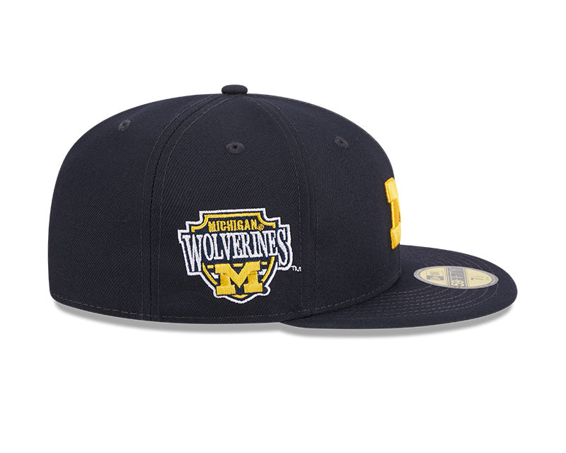 Michigan Wolverines New Era NCAA SIDE HIT 59Fifty Fitted Hat - Navy