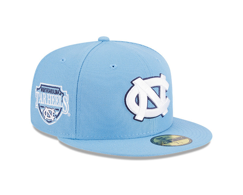 North Carolina Tar Heels New Era NCAA SIDE HIT 59Fifty Fitted Hat - Carolina Blue
