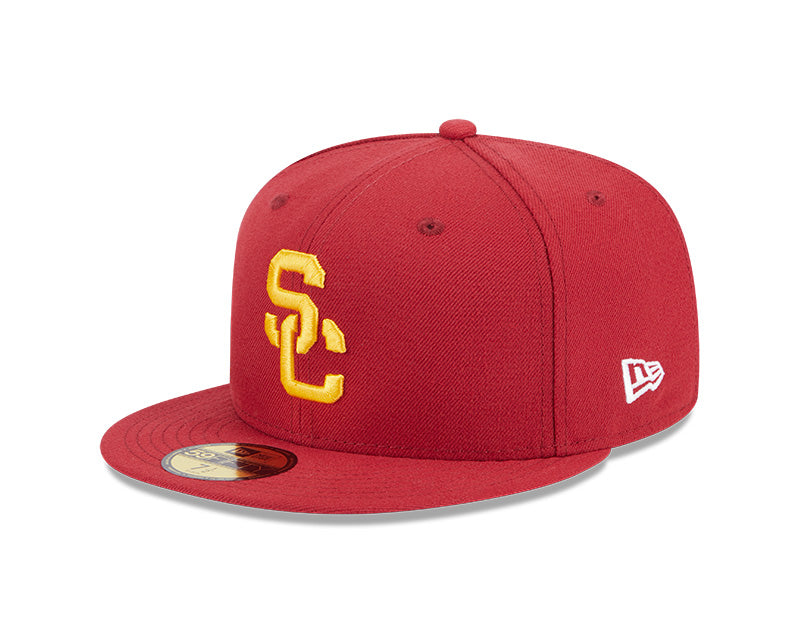 USC Trojans New Era NCAA SIDE HIT 59Fifty Fitted Hat - Cardinal