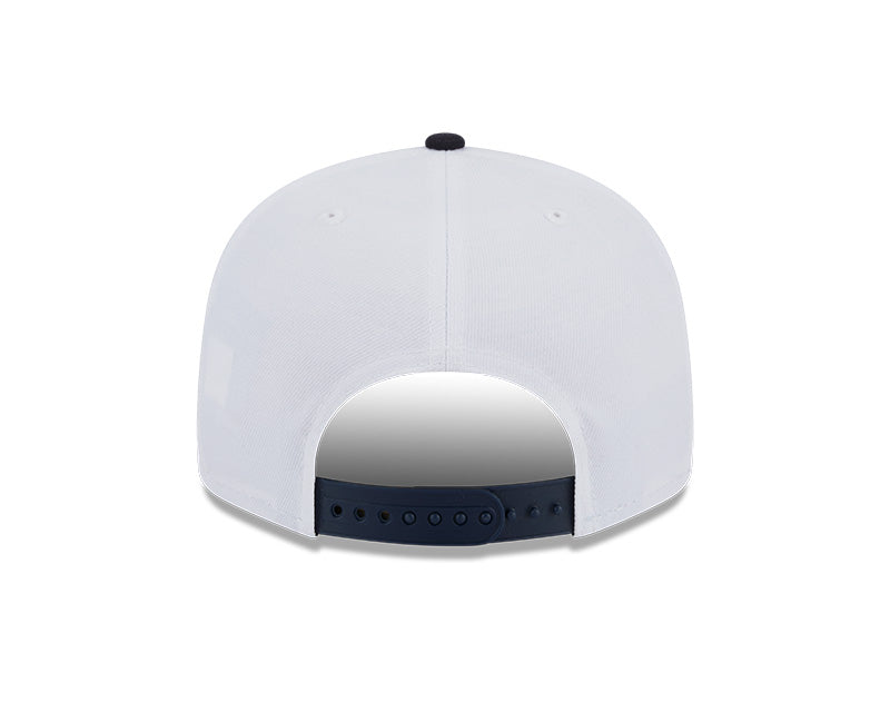 Cleveland Guardians MLB New Era CREST 9Fifty Snapback Hat - White/Navy