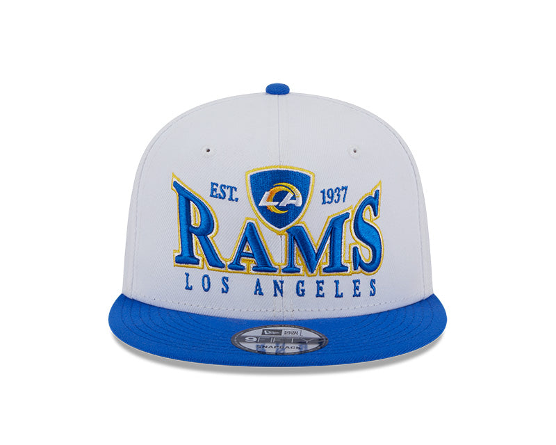 Los Angeles Rams NFL New Era CREST 9Fifty Snapback Hat - White/Royal