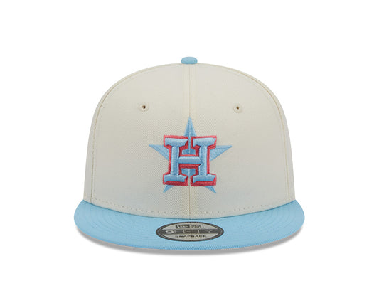 Houston Astros New Era SEASONS CHANGE 9Fifty Snapback Hat - Chrome/Sky