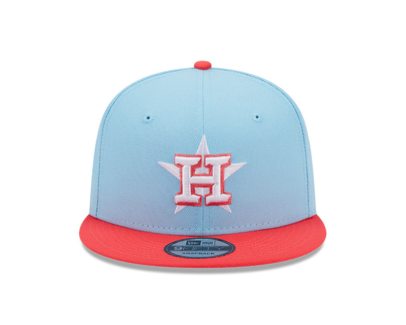 Houston Astros New Era SEASONS CHANGE 9Fifty Snapback Hat - Sky/Lava Red