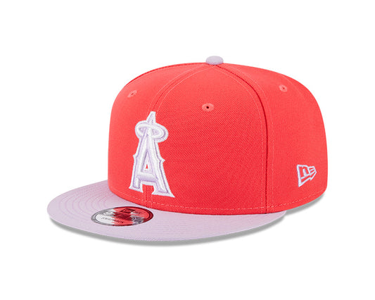 Los Angeles Angels New Era SEASONS CHANGE 9Fifty Snapback Hat -Lava Red/Lavender