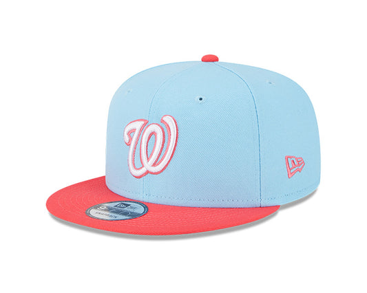 Washington Nationals New Era SEASONS CHANGE 9Fifty Snapback Hat - Sky/Lava Red