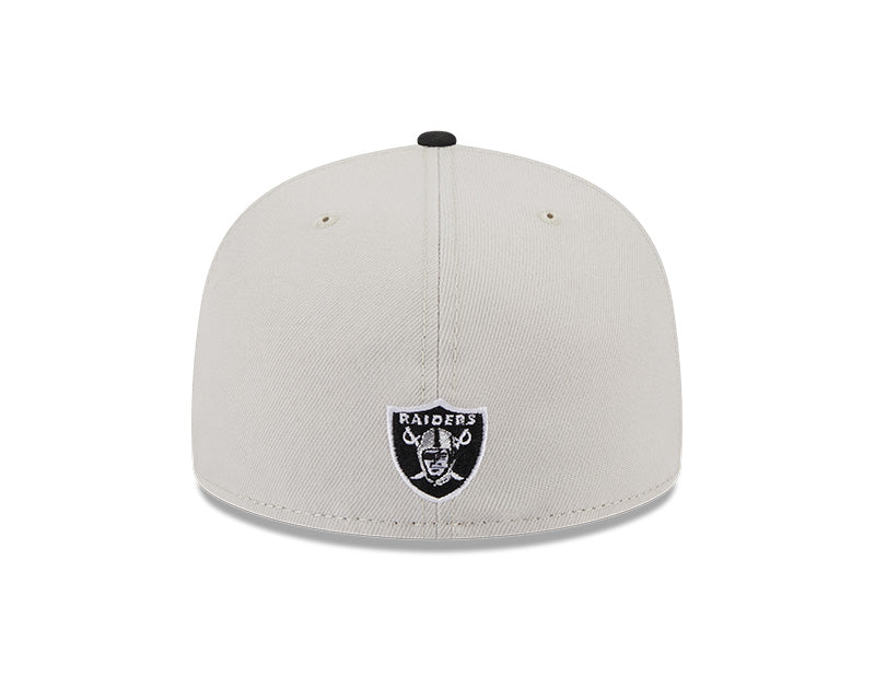 Las Vegas Raiders New Era 2023 NFL Draft On-Stage 59FIFTY Fitted Hat - Stone/Black