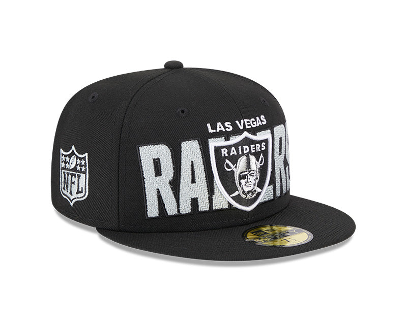 Las Vegas Raiders New Era 2023 NFL Draft On-Stage 59FIFTY Fitted Hat - Black