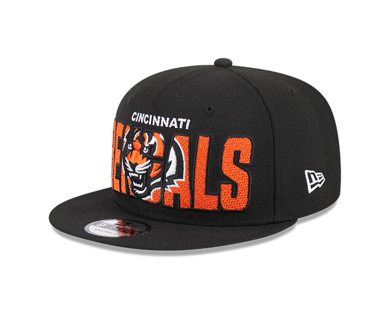 Cincinnati Bengals New Era 2023 NFL Draft 9FIFTY Snapback Adjustable Hat - Black