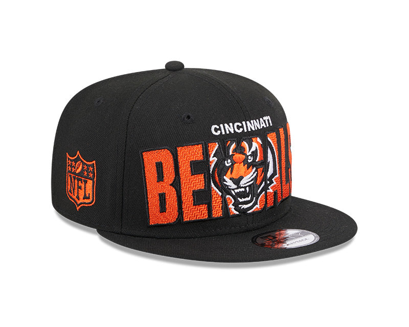 Cincinnati Bengals New Era 2023 NFL Draft 9FIFTY Snapback Adjustable Hat - Black