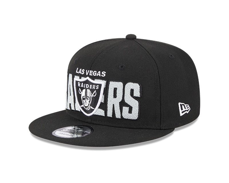 Las Vegas Raiders New Era 2023 NFL Draft 9FIFTY Snapback Adjustable Hat - Black