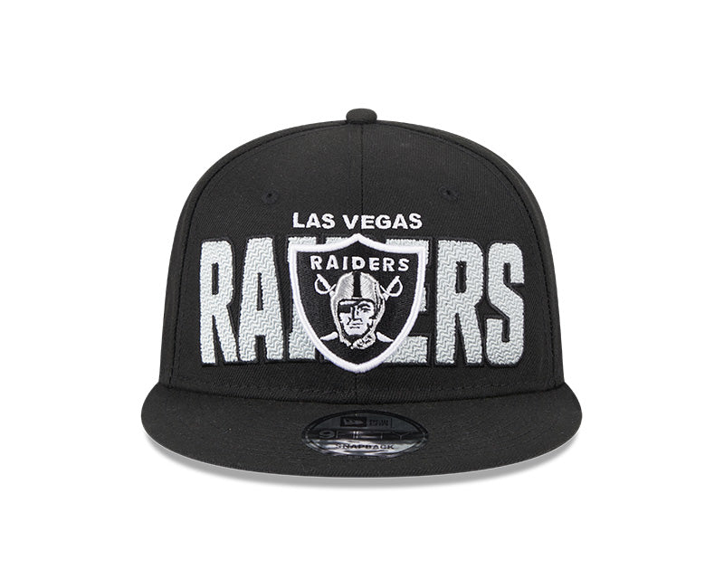 Las Vegas Raiders New Era 2023 NFL Draft 9FIFTY Snapback Adjustable Hat - Black