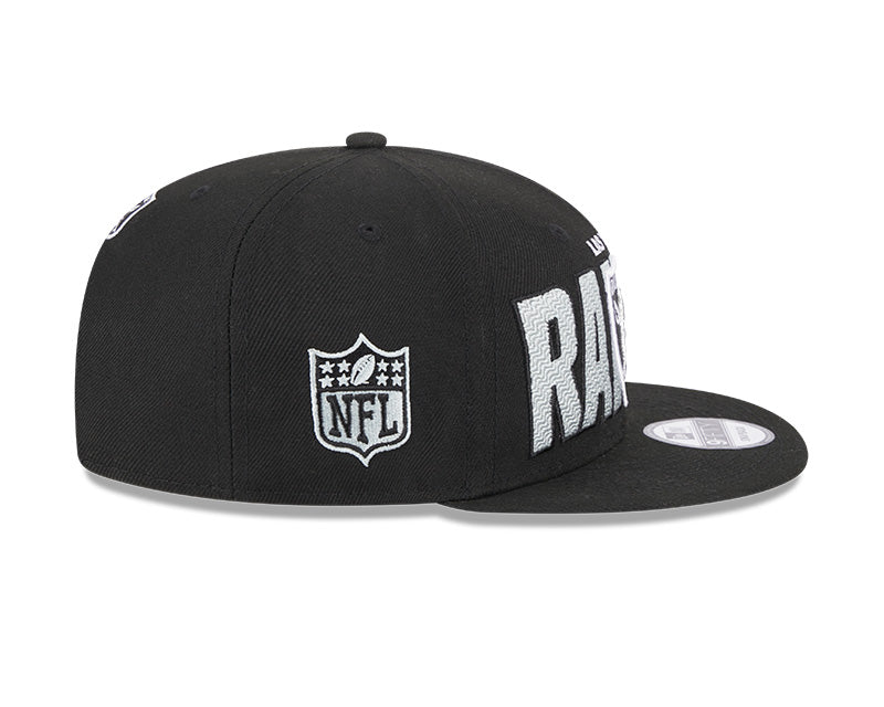 Las Vegas Raiders New Era 2023 NFL Draft 9FIFTY Snapback Adjustable Hat - Black