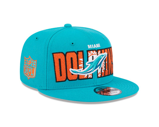 Miami Dolphins New Era 2023 NFL Draft 9FIFTY Snapback Adjustable Hat - Aqua
