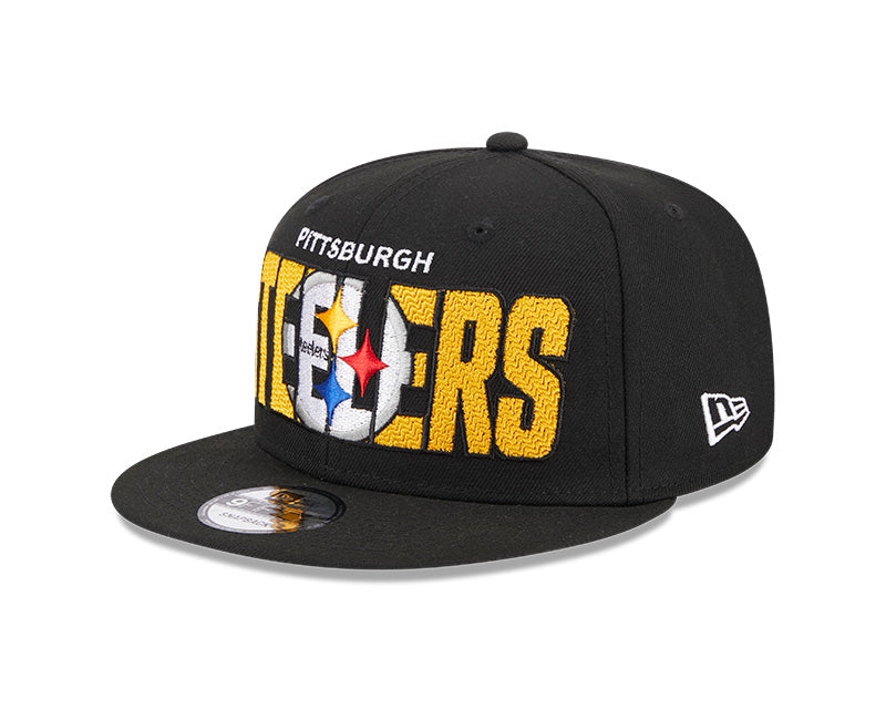 Pittsburgh Steelers New Era 2023 NFL Draft 9FIFTY Snapback Adjustable Hat - Black