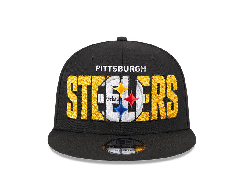Pittsburgh Steelers New Era 2023 NFL Draft 9FIFTY Snapback Adjustable Hat - Black