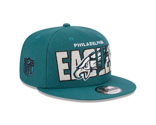 Philadelphia Eagles New Era 2023 NFL Draft 9FIFTY Snapback Adjustable Hat - Green