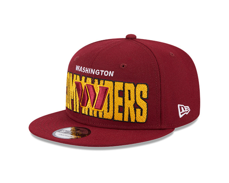 Washington Commanders New Era 2023 NFL Draft 9FIFTY Snapback Adjustable Hat - Burgundy