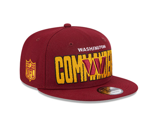 Washington Commanders New Era 2023 NFL Draft 9FIFTY Snapback Adjustable Hat - Burgundy