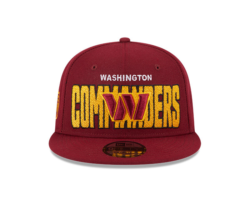 Washington Commanders New Era 2023 NFL Draft 9FIFTY Snapback Adjustable Hat - Burgundy