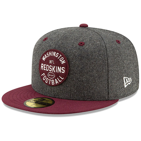 Washington Redskins New Era 2019 NFL Sideline Home Official 59FIFTY 1930s Fitted Hat - Heather Charcoal