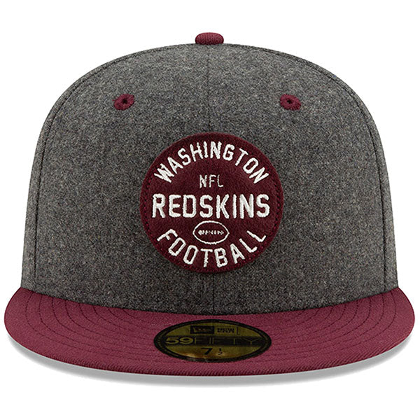 Washington Redskins New Era 2019 NFL Sideline Home Official 59FIFTY 1930s Fitted Hat - Heather Charcoal