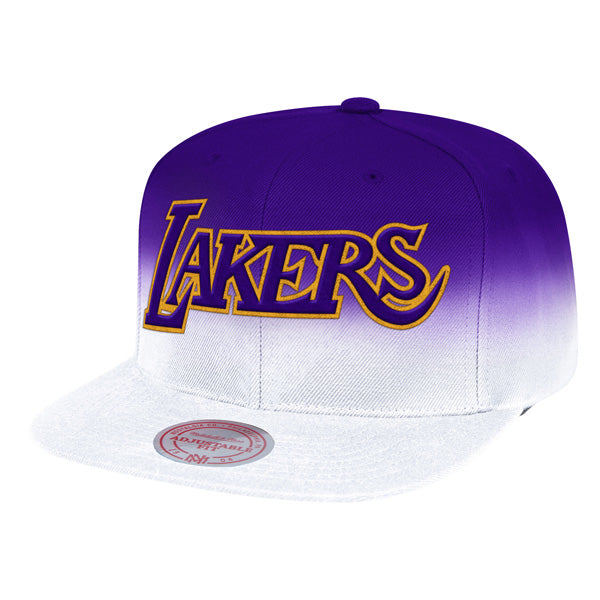Los Angeles Lakers Mitchell & Ness FADE AWAY Snapback NBA Hat- Purple