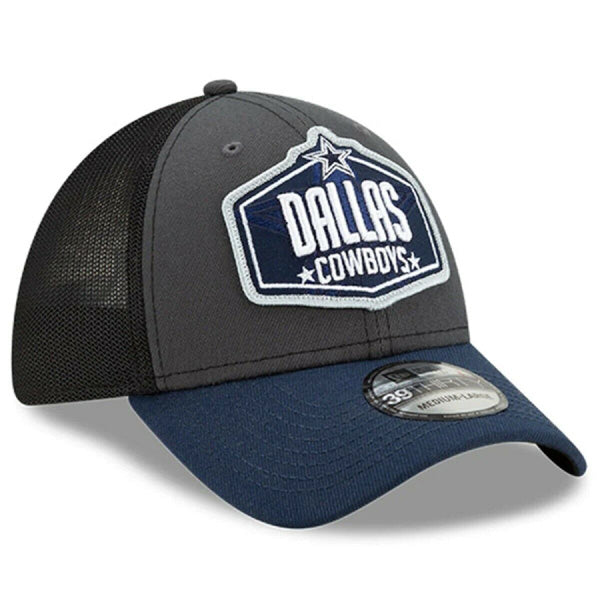 Dallas Cowboys New Era 2021 NFL Draft Trucker 39THIRTY Flex Hat