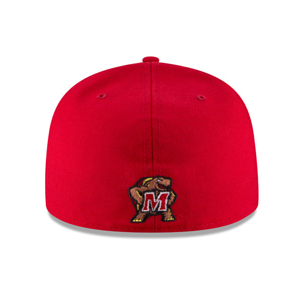 Maryland Terrapins New Era CLASSIC 59FIFTY Fitted NCAA Hat - Red/Yellow