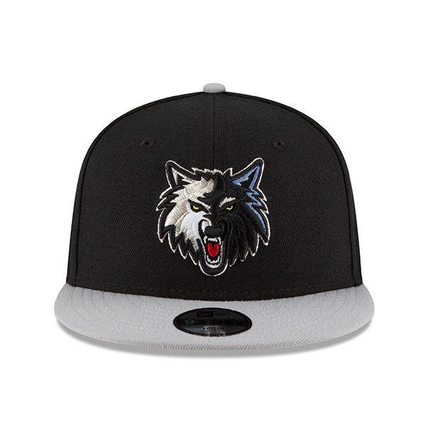Minnesota Timberwolves New Era YOUTH 9Fifty Snapback Adjustable NBA Hat - Black/Gray