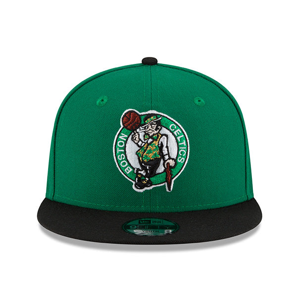 Boston Celtics New Era YOUTH 9Fifty Snapback Adjustable NBA Hat - Green/Black