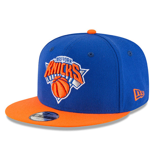 New York Knicks New Era YOUTH 9Fifty Snapback Adjustable NBA Hat - Royal/Orange