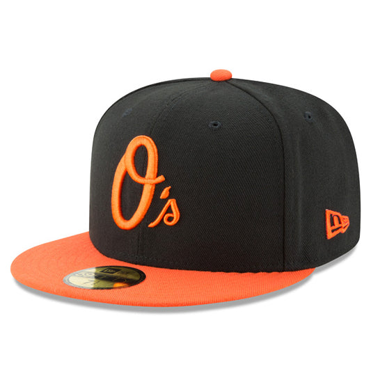 Baltimore Orioles New Era Authentic Collection Alternate On-Field Fitted 59Fifty MLB Hat - Black/Orange