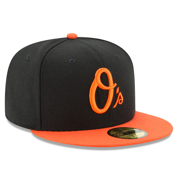 Baltimore Orioles New Era Authentic Collection Alternate On-Field Fitted 59Fifty MLB Hat - Black/Orange