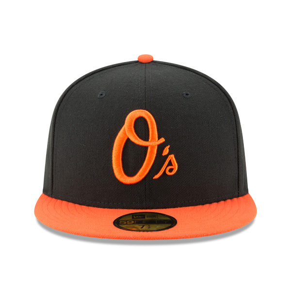 Baltimore Orioles New Era Authentic Collection Alternate On-Field Fitted 59Fifty MLB Hat - Black/Orange