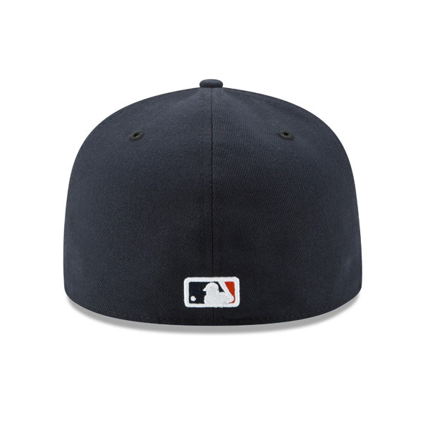 Houston Astros New Era Authentic Collection ROAD On-Field 59Fifty Fitted MLB Hat - Navy/Orange