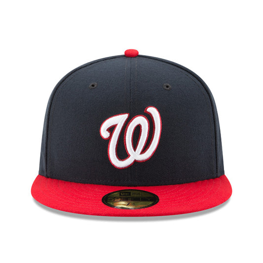 Washington Nationals New Era Authentic Collection ALTERNATE On Field 59FIFTY Fitted Hat - Navy/Red