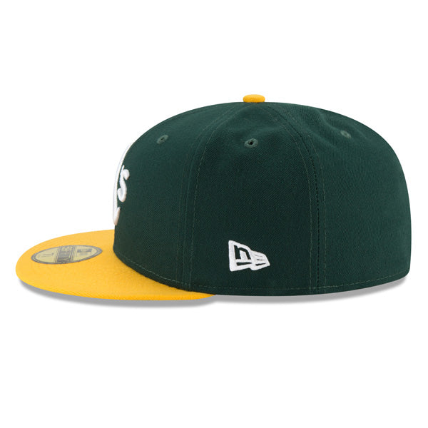 Oakland Athletics New Era Authentic Collection Home On-Field Fitted 59Fifty MLB Hat - Green/Yellow