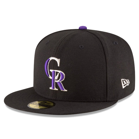 Colorado Rockies New Era Authentic Collection Game On-Field Fitted 59Fifty MLB Hat - Black