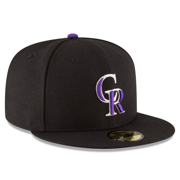 Colorado Rockies New Era Authentic Collection Game On-Field Fitted 59Fifty MLB Hat - Black