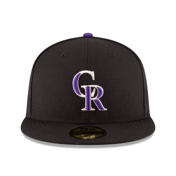 Colorado Rockies New Era Authentic Collection Game On-Field Fitted 59Fifty MLB Hat - Black