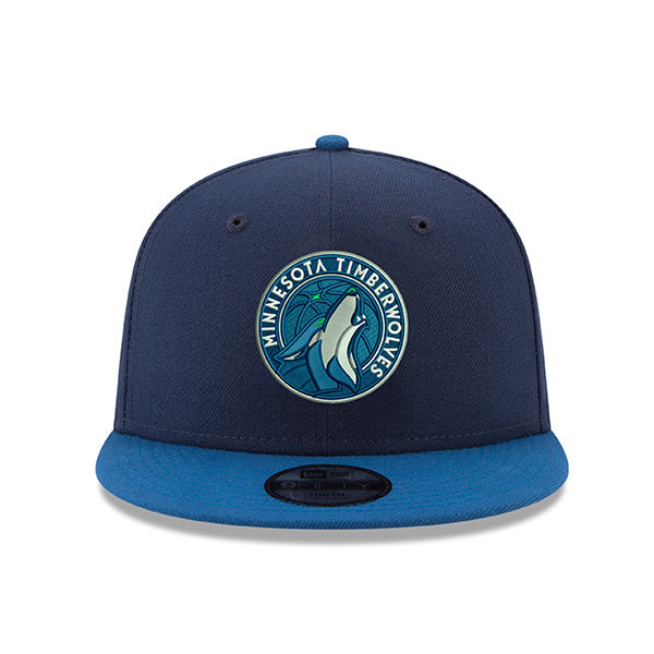 Minnesota Timberwolves New Era YOUTH 9Fifty Snapback Adjustable NBA Hat - Navy/Blue
