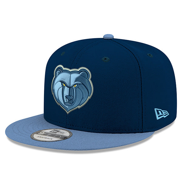 Memphis Grizzlies New Era YOUTH 9Fifty Snapback Adjustable NBA Hat - Navy/Light Blue