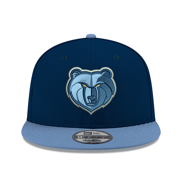 Memphis Grizzlies New Era YOUTH 9Fifty Snapback Adjustable NBA Hat - Navy/Light Blue
