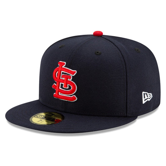 St.Louis Cardinals New Era Authentic Collection ALTERNATE On-Field Fitted 59Fifty MLB Hat –Navy/Red