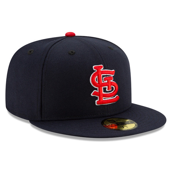 St.Louis Cardinals New Era Authentic Collection ALTERNATE On-Field Fitted 59Fifty MLB Hat –Navy/Red