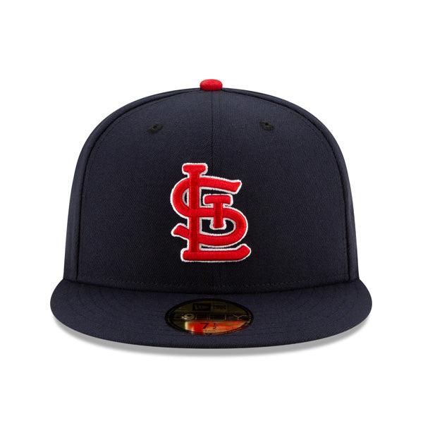 St.Louis Cardinals New Era Authentic Collection ALTERNATE On-Field Fitted 59Fifty MLB Hat –Navy/Red
