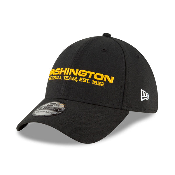 Washington Football Team New Era NFL On-Field 39Thirty Flex-Fit Hat - Black